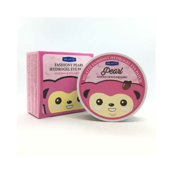 MILATTE Гидрогелевые патчи под глаза PEARL 60 шт банка, изображение 4
