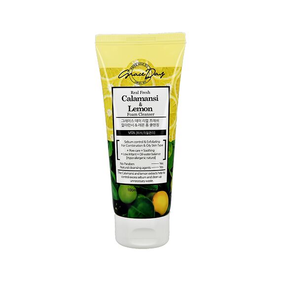 GRACE DAY Real Fresh Пенка для умывания Каламанси и Лимон 100 мл, изображение 3
