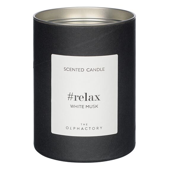 Свеча ароматическая The Olphactory, Relax Black, Белый мускус (новая), 40 ч, Ambientair, изображение 3