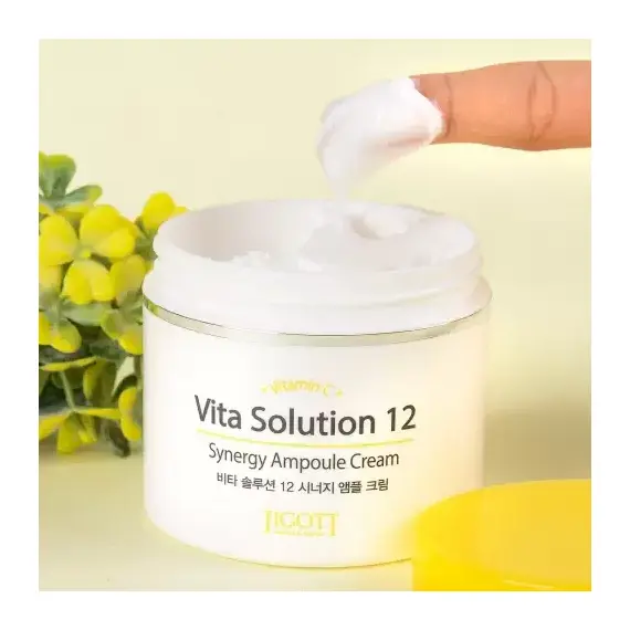 JIGOTT VITA SOLUTION 12 Энергетический ампульный крем для лица SYNERGY 100 мл, изображение 4
