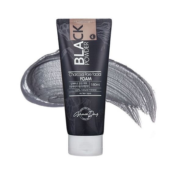 GRACE DAY Пенка для умывания с Древесным углем 180 мл