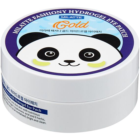 MILATTE Гидрогелевые патчи под глаза GOLD 60 шт банка, изображение 2
