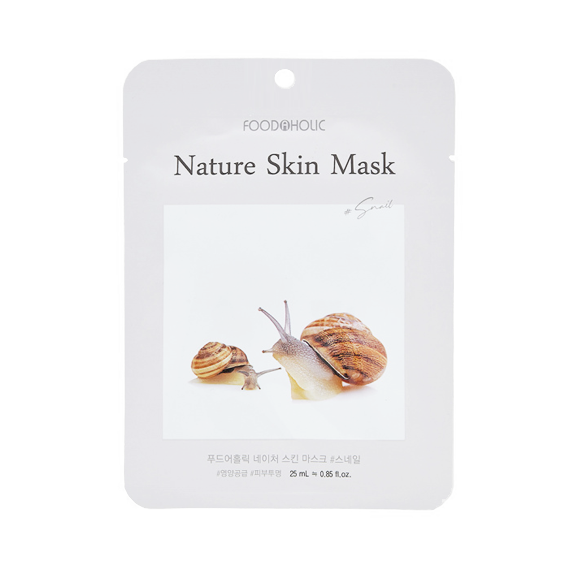 FOODAHOLIC NATURE SKIN Тканевая маска для лица с муцином улитки 23 мл, изображение 2
