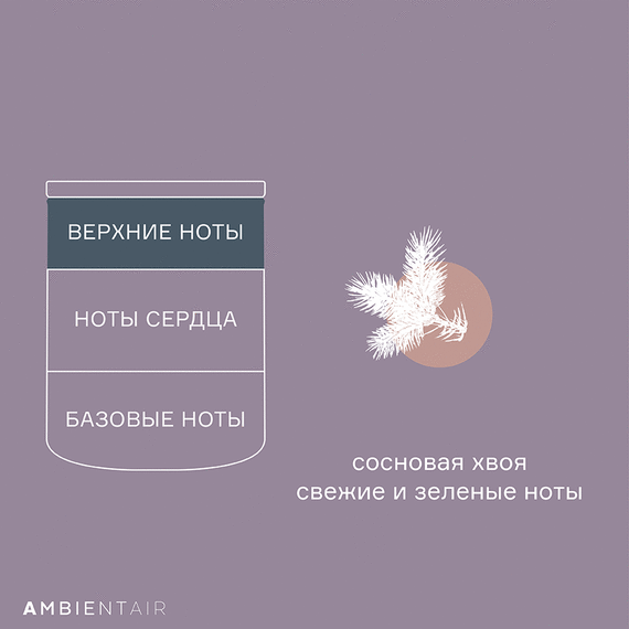 Свеча ароматическая Enchanted Forest, Белый жасмин, 40 ч, Ambientair, изображение 6