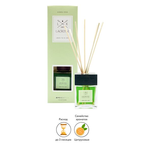 Диффузор ароматический Lacrosse Зеленый чай и лайм 100 мл, Ambientair, изображение 3
