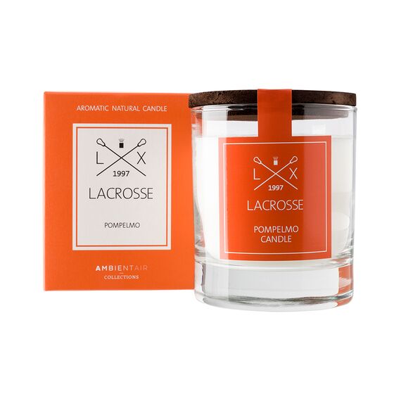 Свеча ароматическая в стекле круглая Lacrosse Грейпфрут 40 ч, Ambientair