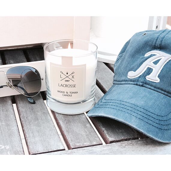 Свеча ароматическая в стекле круглая Lacrosse Дерево и тонка 40 ч, Ambientair, изображение 2