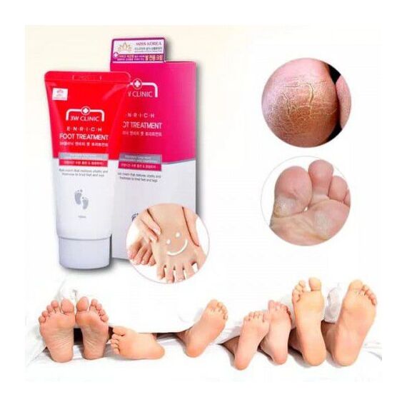 Восстанавливающий крем для уставших ног 3W Clinic Enrich Foot Treatment, 100 мл, изображение 5