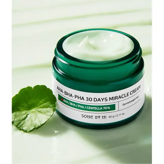 Восстанавливающий крем для проблемной кожи Some By Mi AHA-BHA-PHA 30 Days Miracle Cream, 60 гр, изображение 2