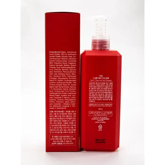 Восстанавливающий профессиональный шампунь с керамидами Masil 3 Salon Hair CMC Shampoo, 500 мл, изображение 3