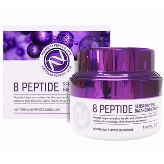 Антивозрастной крем с пептидами ENOUGH Premium 8 Peptide Sensation Pro Balancing Cream, 50 мл