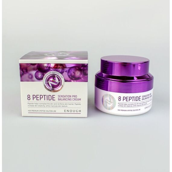 Антивозрастной крем с пептидами ENOUGH Premium 8 Peptide Sensation Pro Balancing Cream, 50 мл, изображение 10