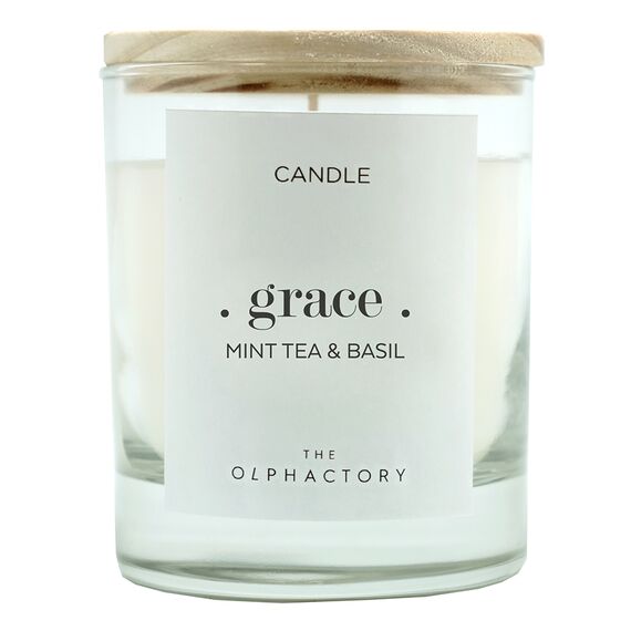 Свеча ароматическая The Olphactory GRAСE Мята и базилик 40 ч, Ambientair
