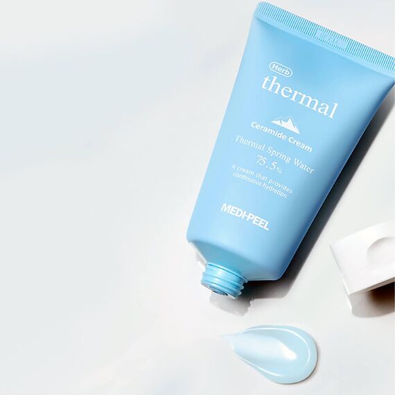 Восстанавливающий крем с керамидами и термальной водой Medi-Peel Herb Thermal Ceramide Cream, 120 мл, изображение 3