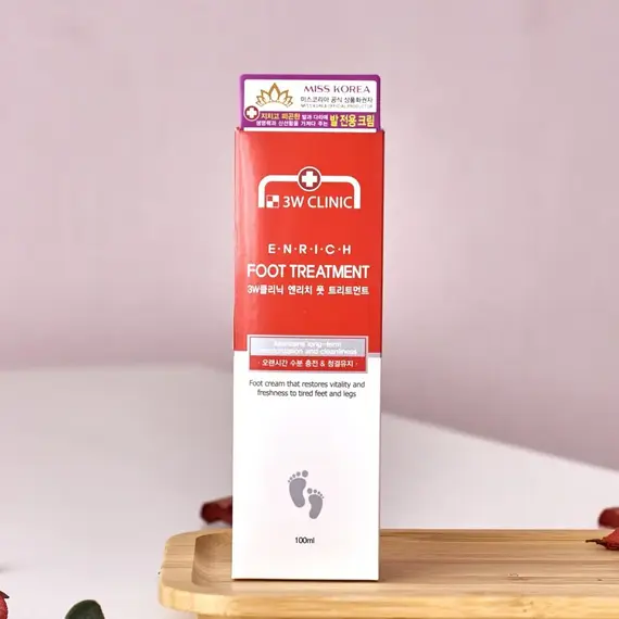 Восстанавливающий крем для уставших ног 3W Clinic Enrich Foot Treatment, 100 мл, изображение 9