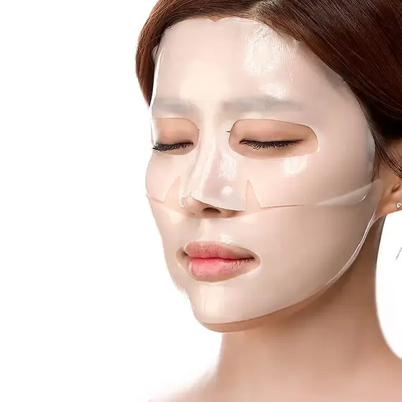 Гидрогелевая маска для лица с золотом и женьшенем Petitfee Gold Hydrogel Mask, 1 уп (5 шт), изображение 3