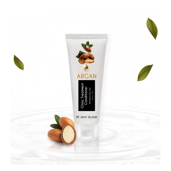Восстанавливающий кондиционер-маска для волос с аргановым маслом May Island Argan Clinic Treatment Conditioner, 100 мл, изображение 4