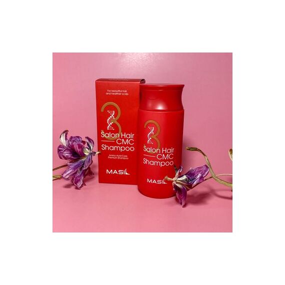 Восстанавливающий профессиональный шампунь с керамидами Masil 3 Salon Hair CMC Shampoo, 150 мл, изображение 5
