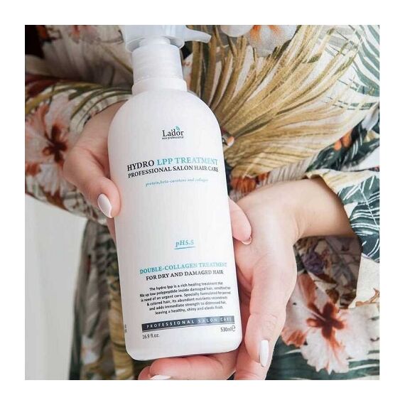 Восстанавливающая маска для поврежденных и сухих волос Lador Eco Hydro LPP Treatment, 530 мл, изображение 3