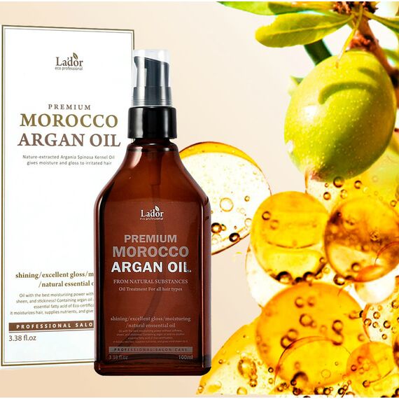 Аргановое масло Lador Premium Argan Hair Oil, 100 мл, изображение 9