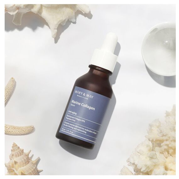 Антивозрастная ампула с 95% коллагена Mary&May Collagen Serum , 30 мл, изображение 4